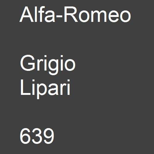 Alfa-Romeo, Grigio Lipari, 639.